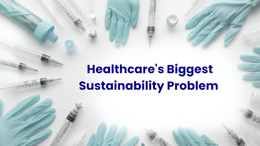 Single-use plastic healthcare packaging in a hospital procurement setting