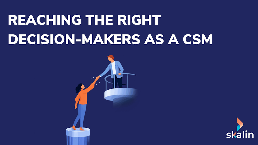 CSM preparing a strategic meeting with a customer sponsor to align the product with the company's key objectives