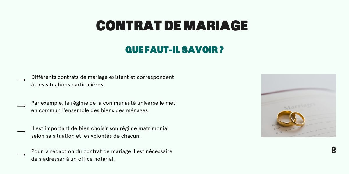Quel contrat de mariage choisir ?