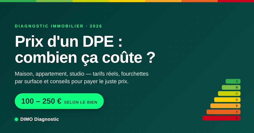 Prix DPE 2026 : grille tarif et prix moyen