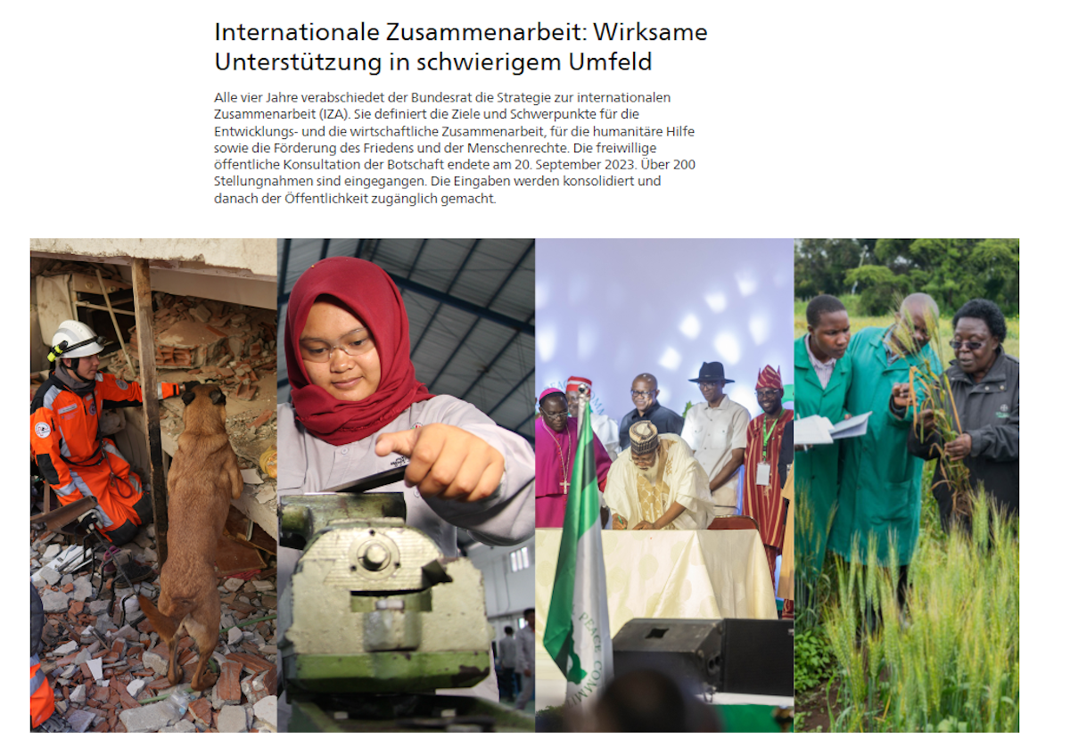 Stellungnahme zur IZA-Strategie 2025-2028