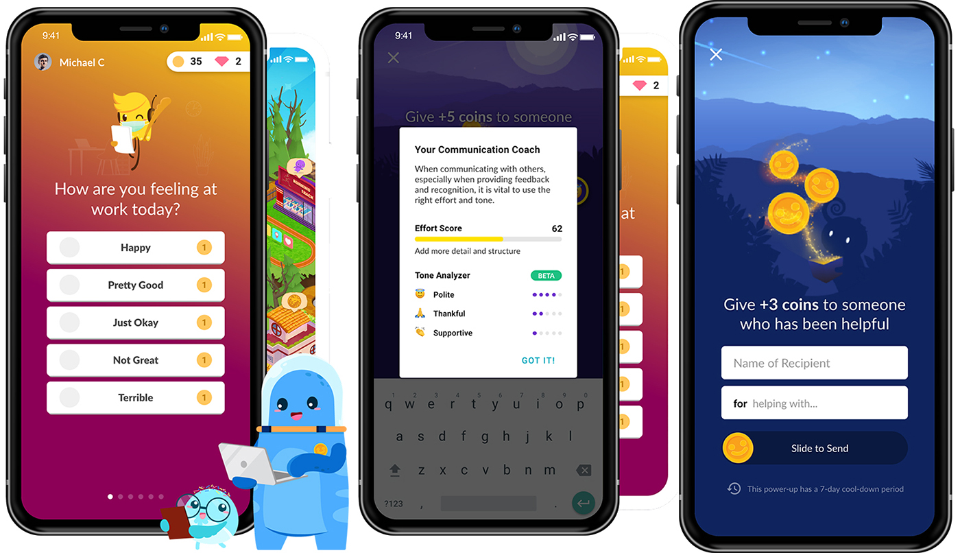 Happily.ai UI and UX for the user