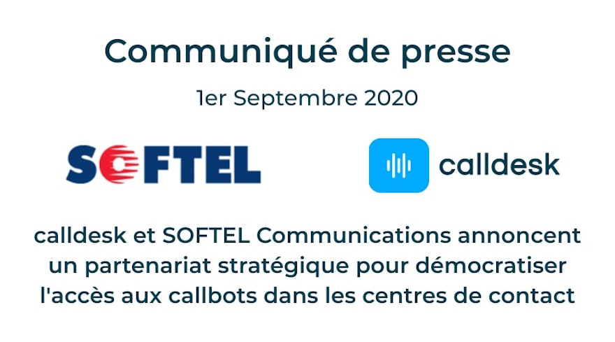 calldesk et SOFTEL Communications annoncent un partenariat stratégique