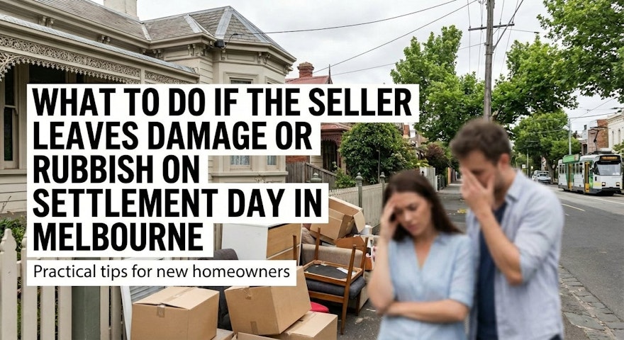 What to Do If the Seller Leaves Damage or Rubbish on Settlement Day in Melbourne