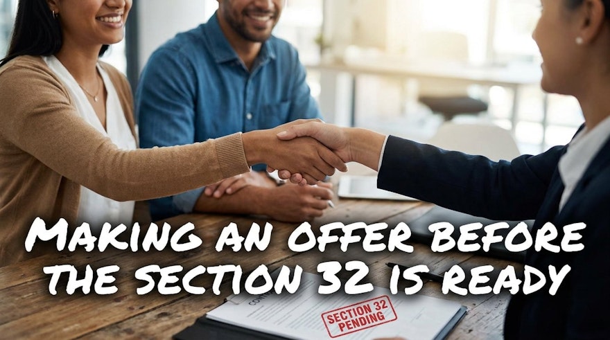 Making an Offer Before the Section 32 Is Ready