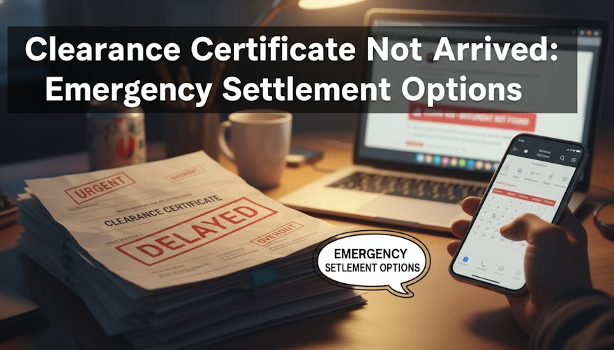 Clearance Certificate Not Arrived: Emergency Settlement Options