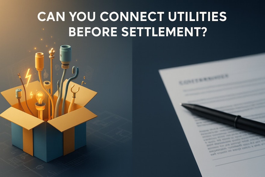 Can You Connect Utilities Before Settlement