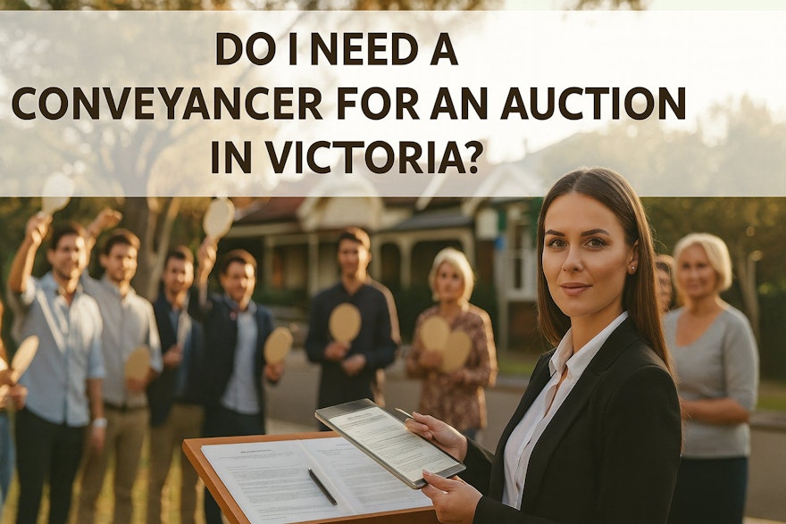 Do I need a conveyancer for an auction in Victoria?
