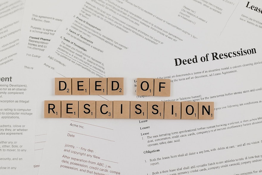 Deed of Rescission