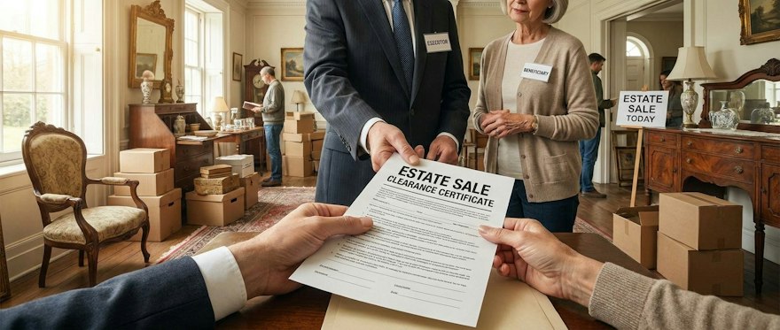 Estate Sale Clearance Certificate: Executor or Beneficiary?