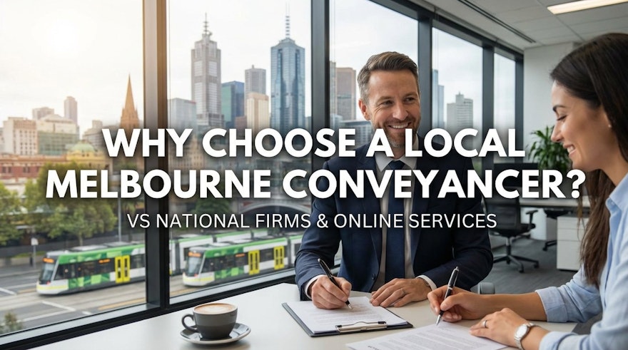 Why Choose a Local Melbourne Conveyancer? (vs National Firms & Online Services)