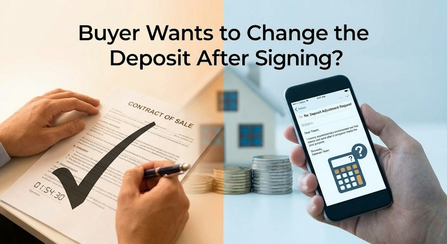 Buyer Wants to Change the Deposit After Signing?