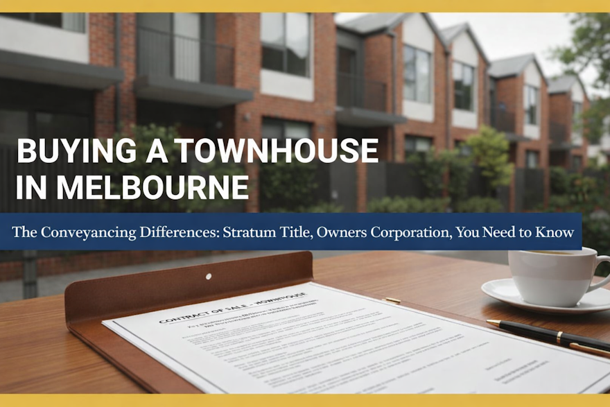 Buying a Townhouse in Melbourne The Conveyancing Differences You Need to Know