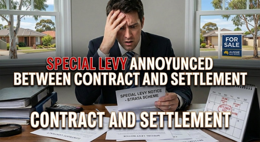 Special Levy Announced Between Contract and Settlement