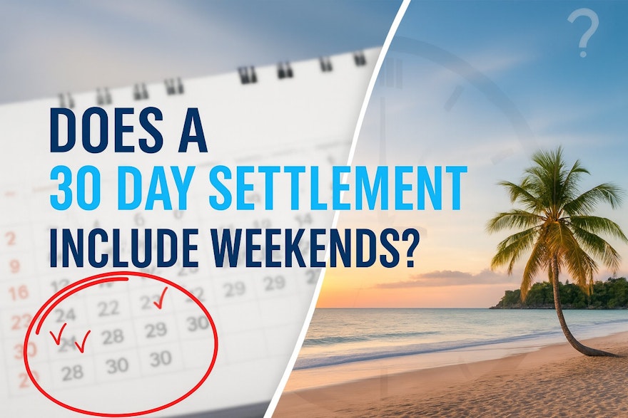 Does a 30 day settlement include weekends?