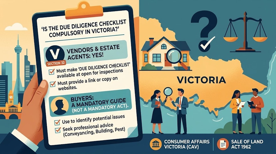 Is the Due Diligence Checklist Compulsory in Victoria