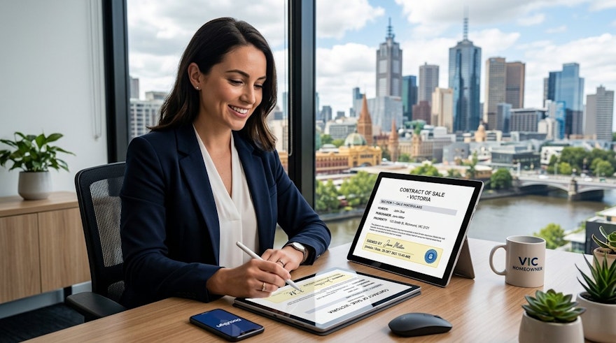 Signing a Contract of Sale Electronically in Victoria