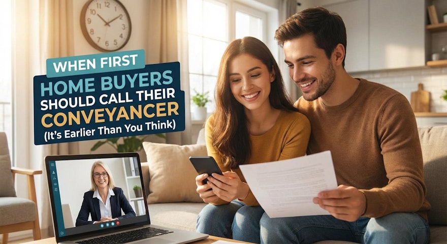 When First Home Buyers Should Call Their Conveyancer (It's Earlier Than You Think)
