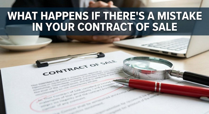 What Happens If There's a Mistake in Your Contract of Sale