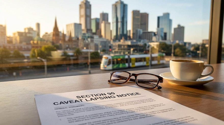 Section 90 Caveat Lapsing Notice for Melbourne Buyers