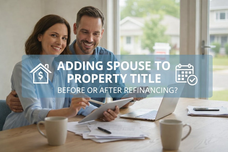 Adding Spouse to Property Title: Before or After Refinance?