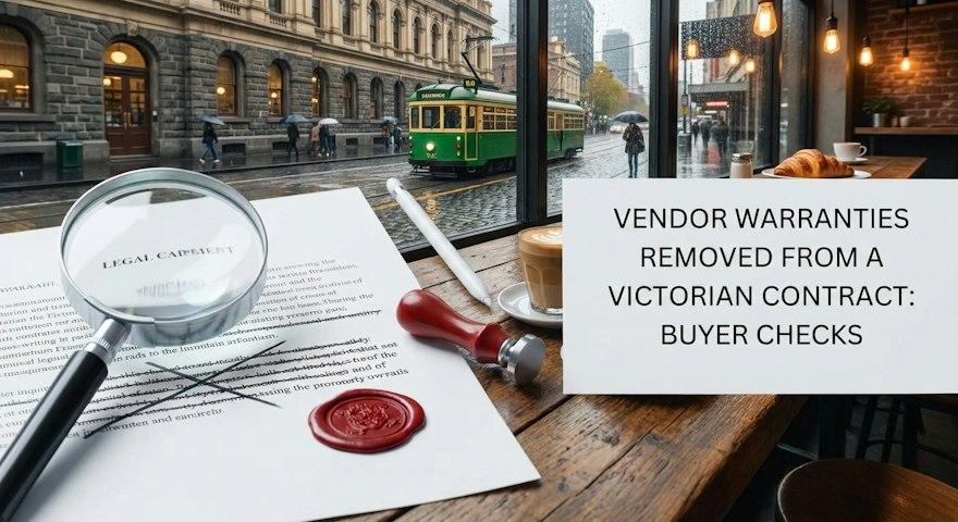 Vendor Warranties Removed from a Victorian Contract: Buyer Checks