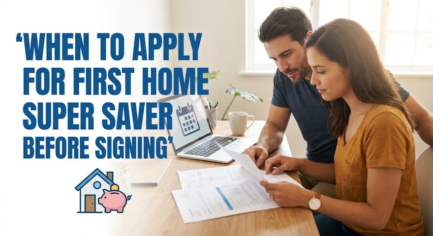 When to Apply for First Home Super Saver Before Signing