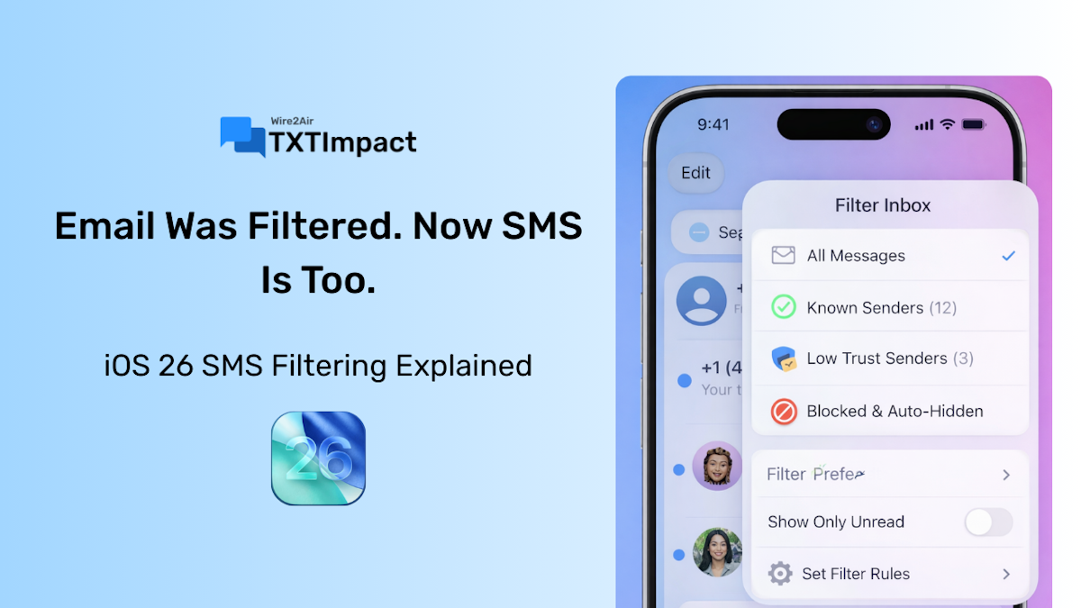 iOS 26 SMS filtering Explained and Why RCS is the best option.