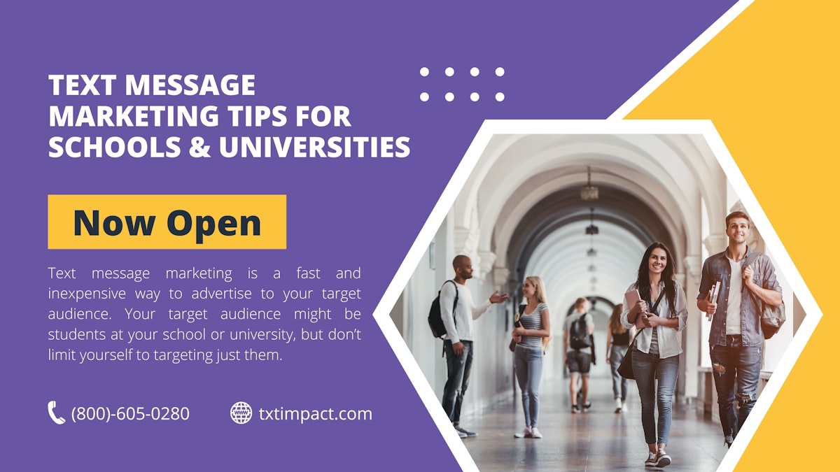 Text Message Marketing Tips for Schools & Universities