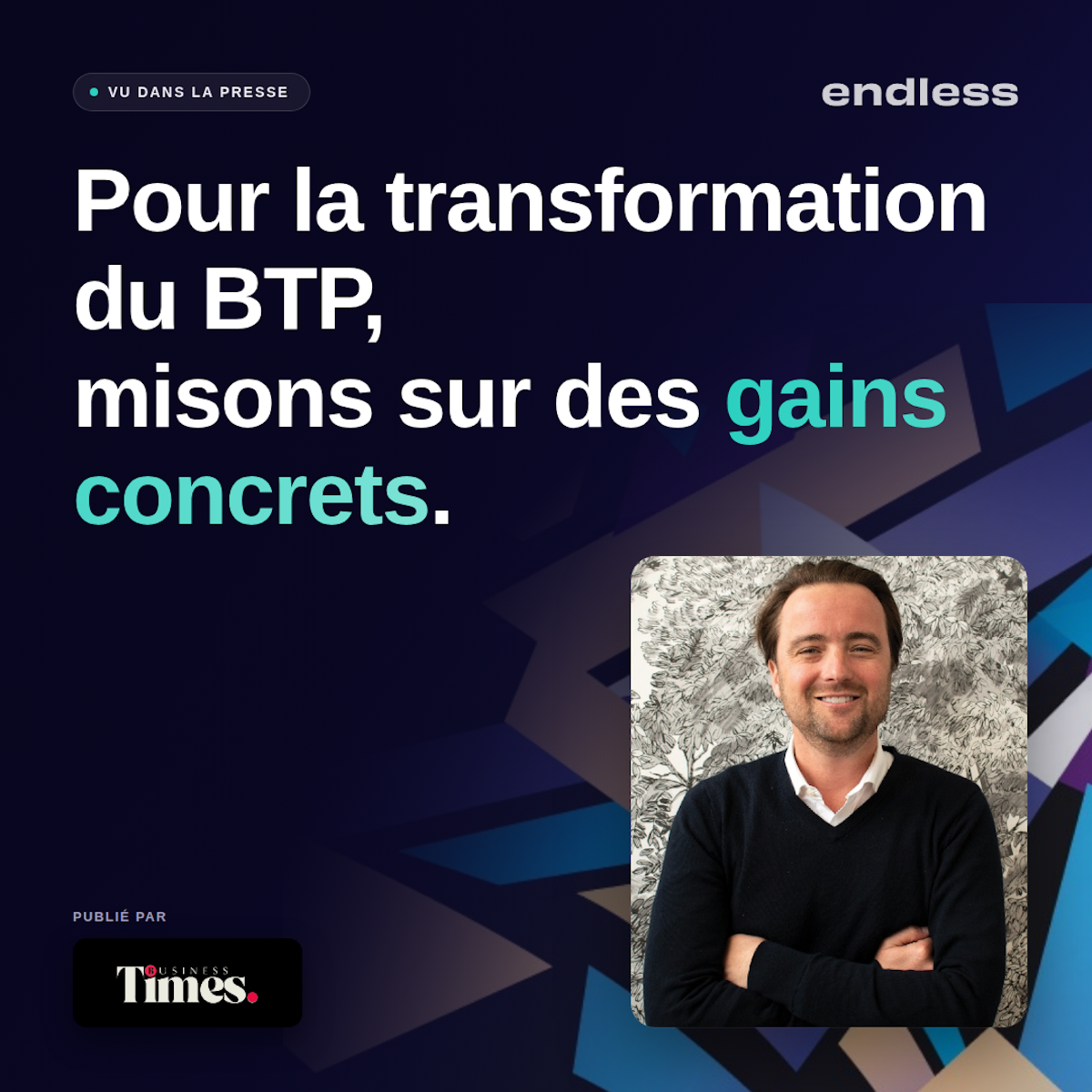 Photographie réaliste de Thibaut D'Hau Décuypère Co-Fondateurs et Co-CEOs du groupe EndLess