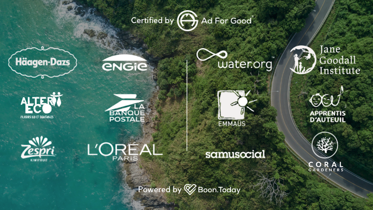 Häagen-Dazs, Engie, Alter Eco, La Banque Postale, Zespri and many others has joined the Ad For Good® movement 🌍