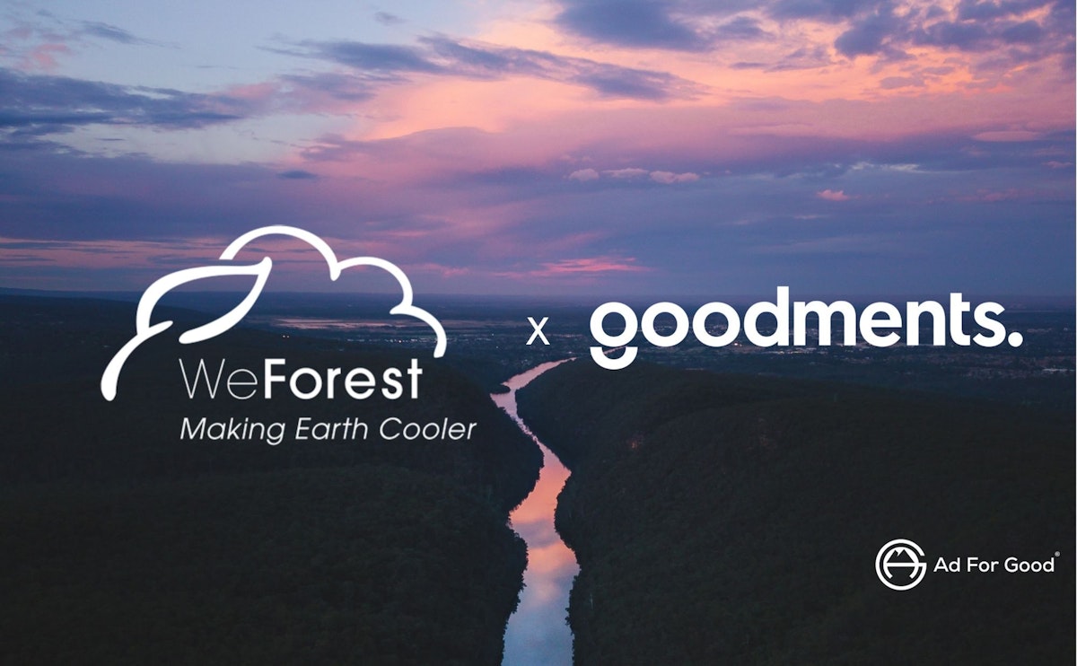 How a startup has supported an environmental cause through their advertising campaign ?