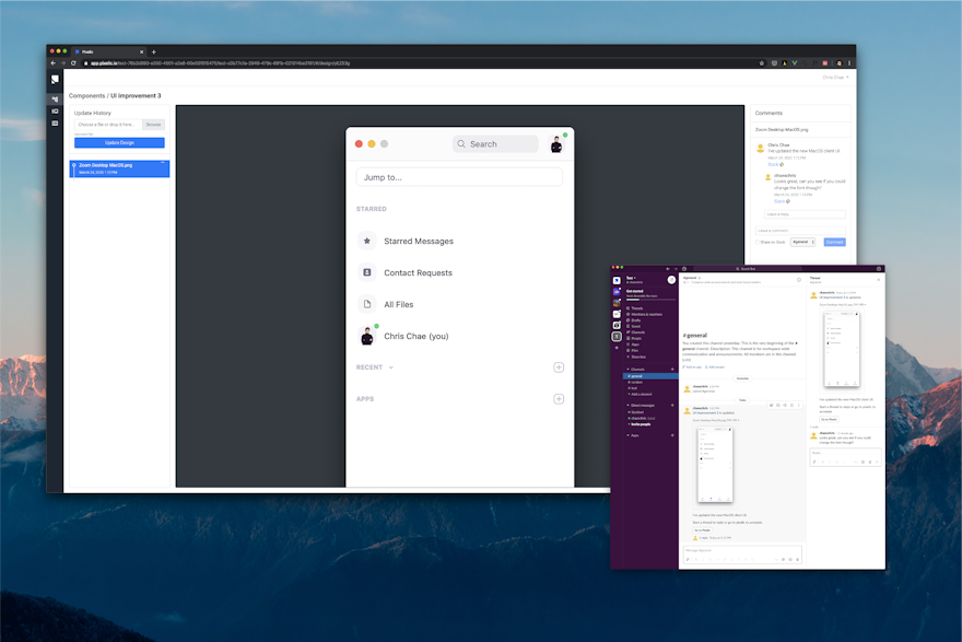 Design feedback via Slack integration