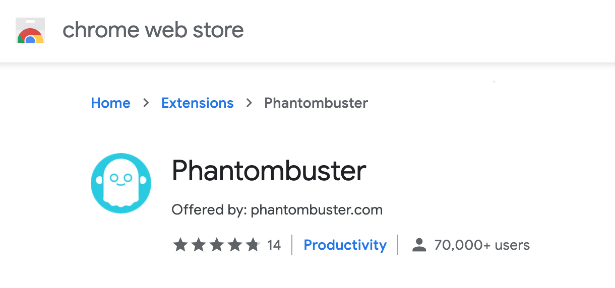 Phantombuster Chrome Extension