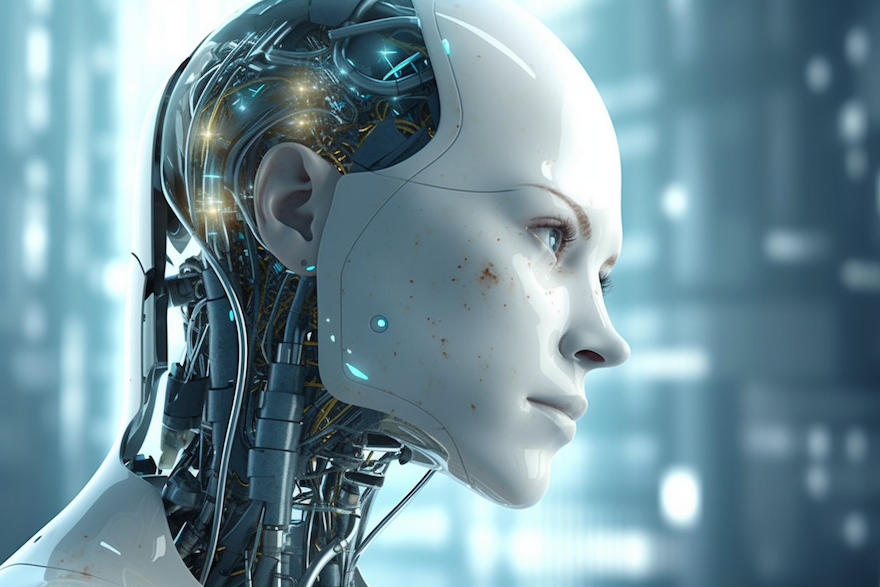 Un robot para simbolizar la inteligencia artificial