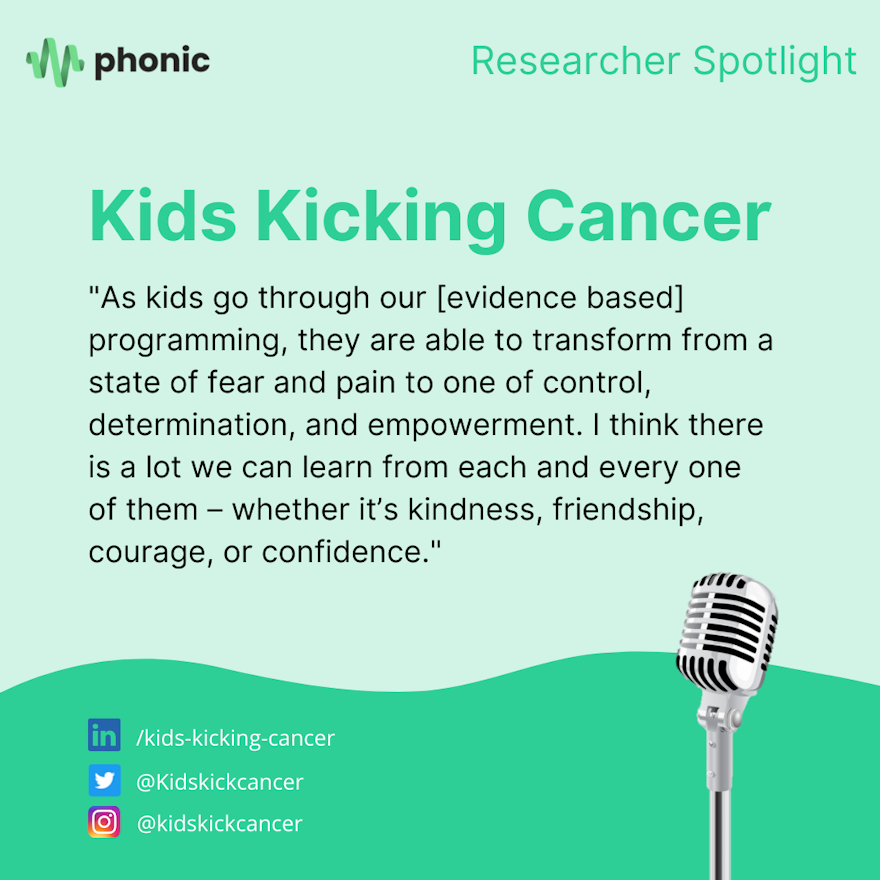 Researcher Spotlight: Kids Kicking Cancer