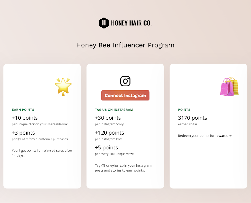 Acorn's design-first influencer portal makes the process of working with influencers streamlined.