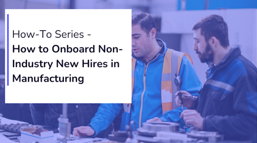 Onboarding manufacturing