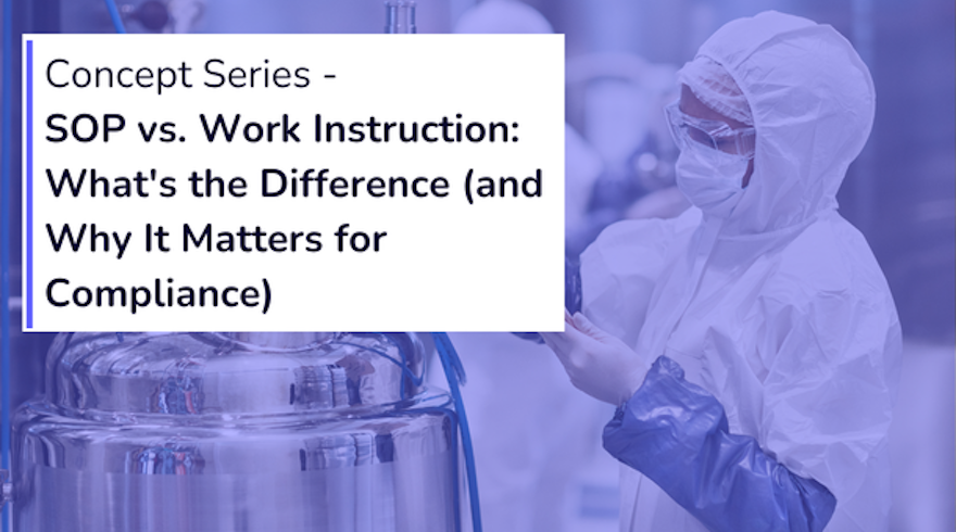 SOP vs Work instruction