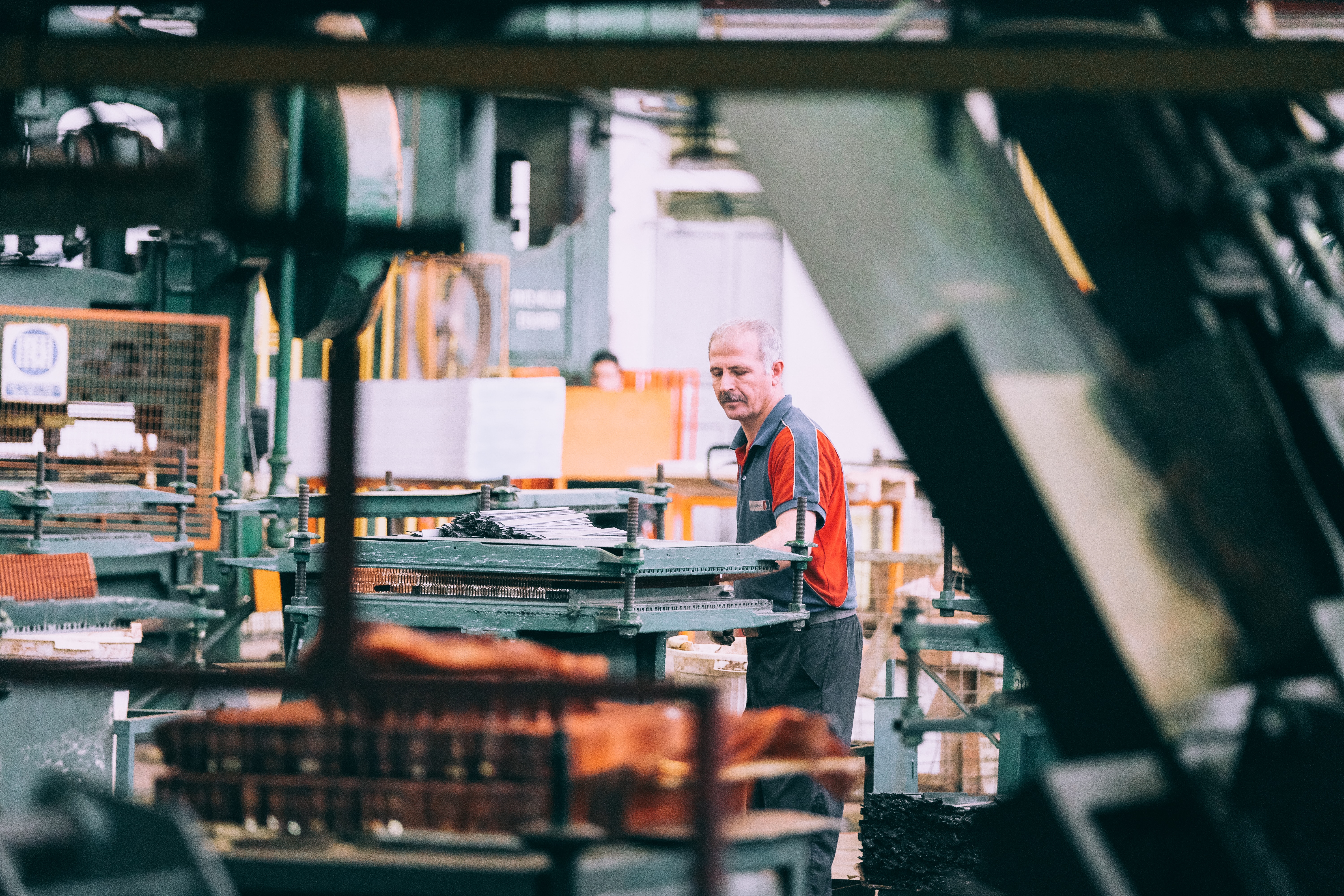 man in factory