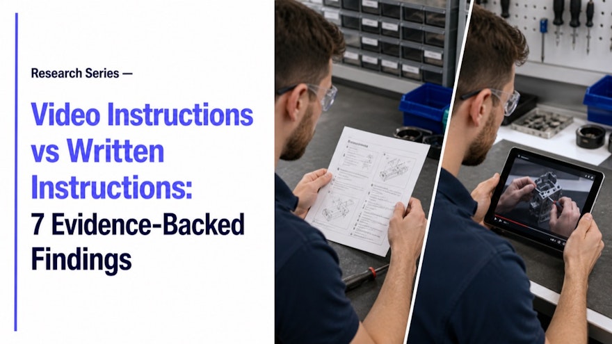 Video Instructions vs Written Instructions: 7 Evidence-Backed Findings