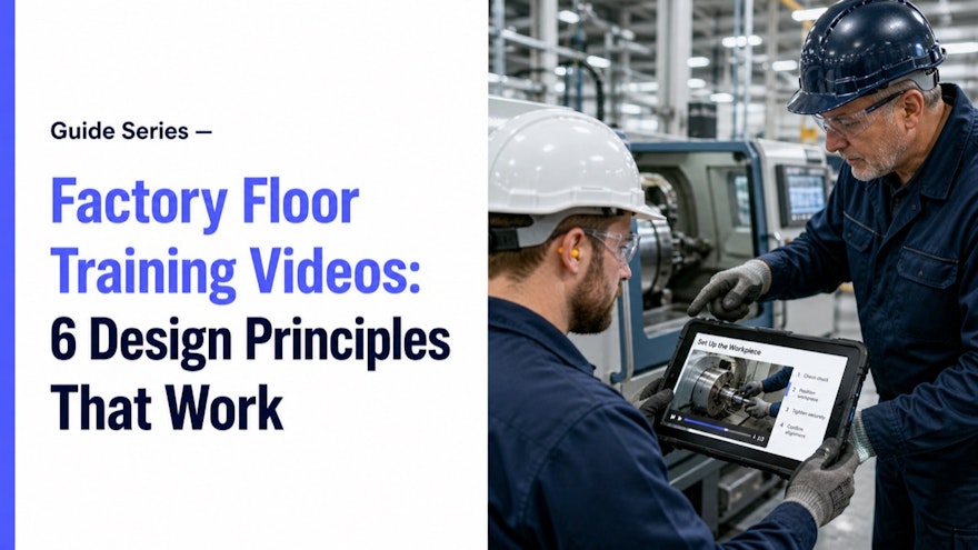 Factory Floor Training Videos: 6 Design Principles That Work