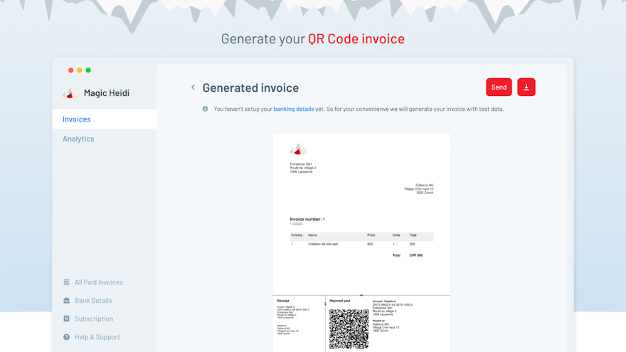 Creating a Swiss QR Code Invoice: Tutorial with Magic Heidi