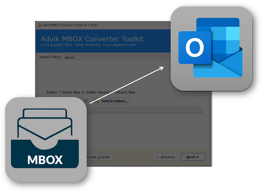 open Google takeout MBOX file in Outlook 