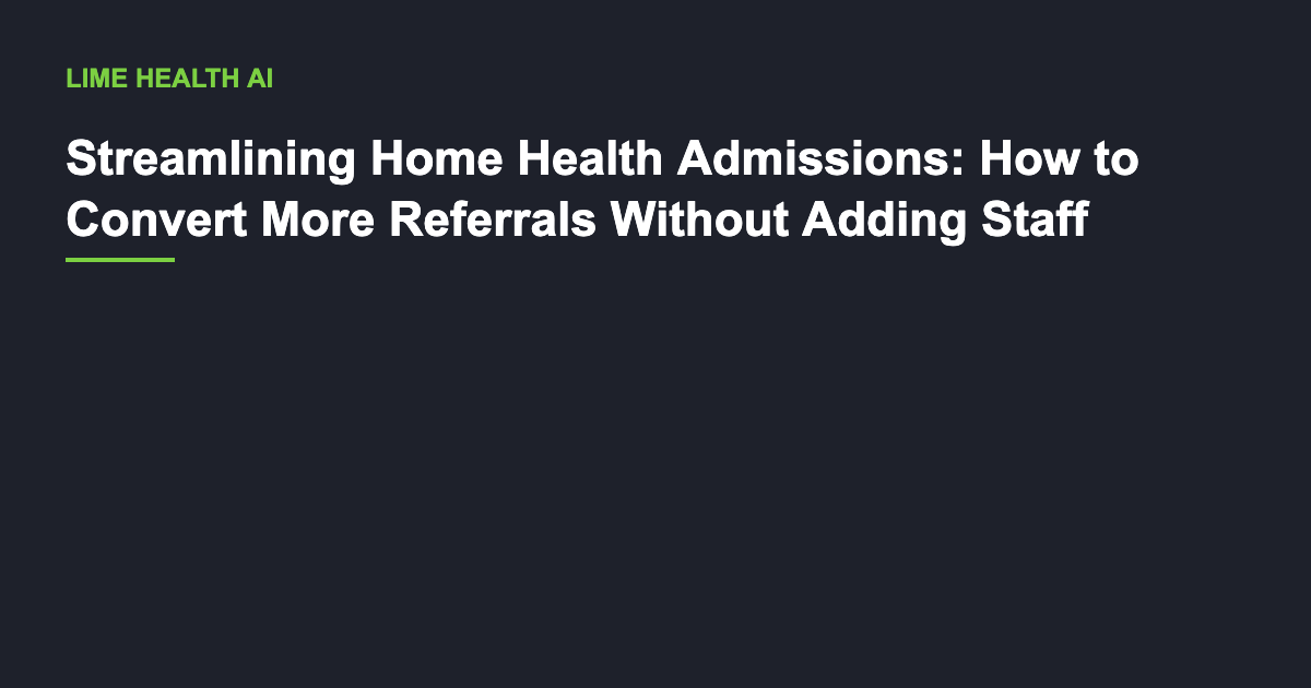 Home health intake coordinator processing patient referrals on a computer