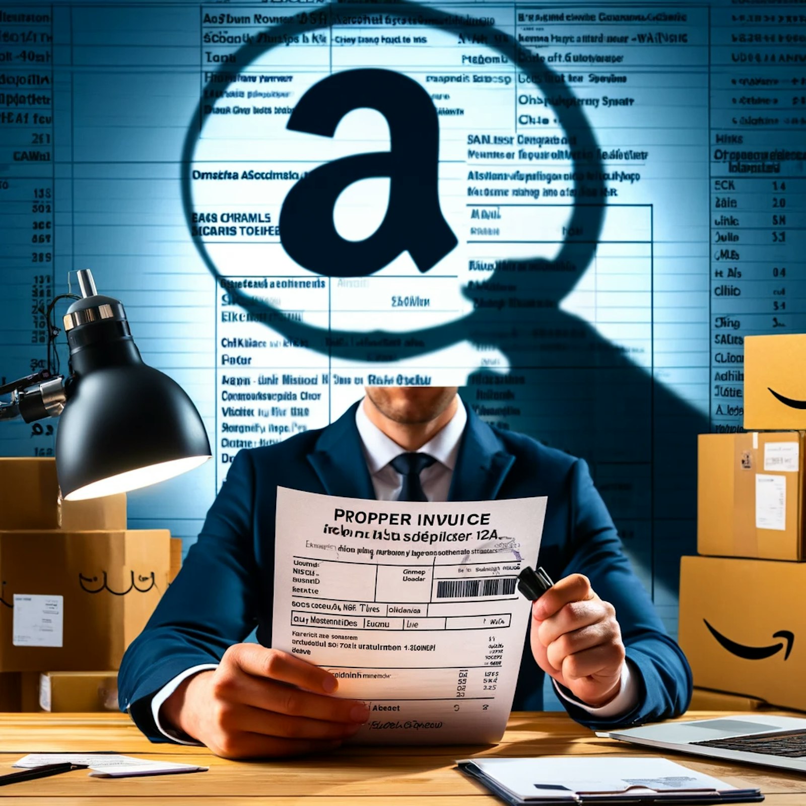 Image représentant des factures de fournisseurs, symbolisant les exigences d'Amazon pour maintenir l'authenticité et éviter les suspensions de compte.