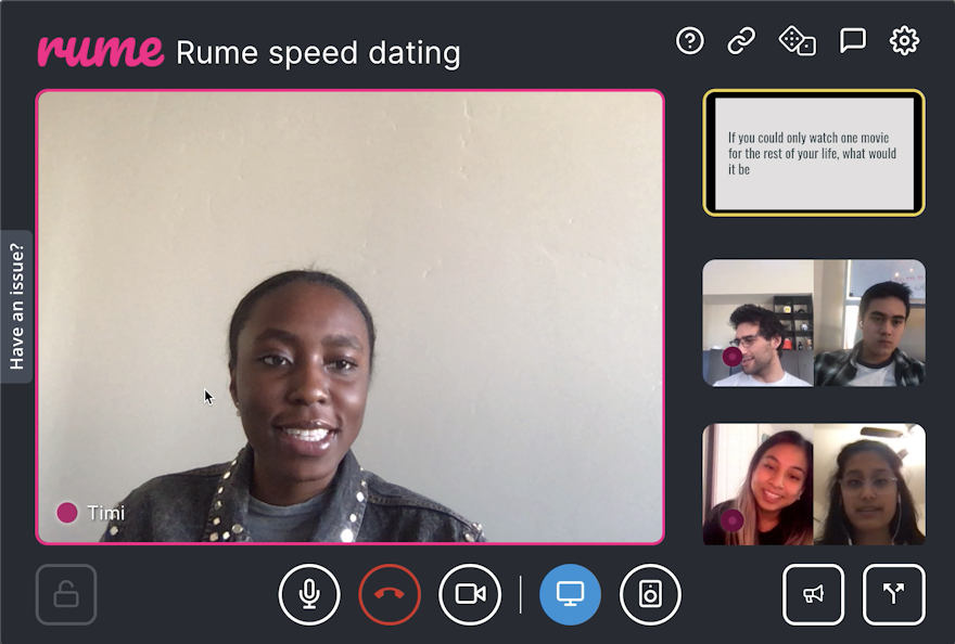 Rume How-Tos: Virtual Speed Dating