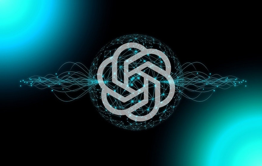 Open AI logo enhanced with some