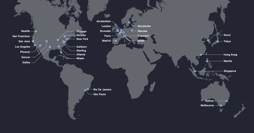 Up to 15x faster page load times with global CDN