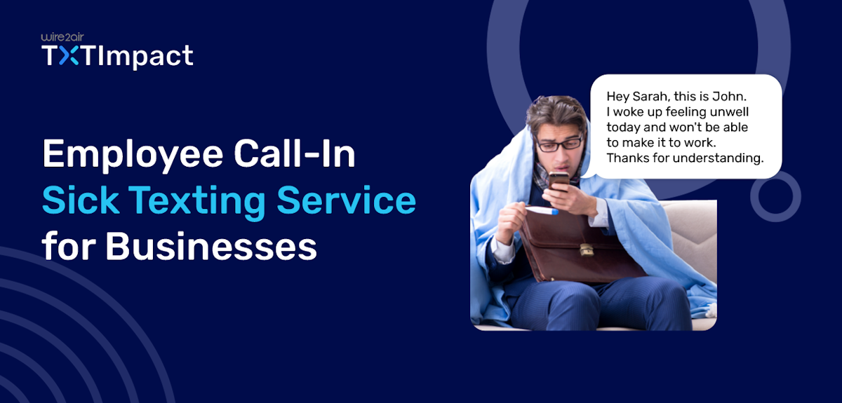 call in sick by text message